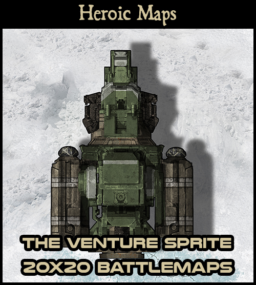 Heroic Maps Spacecraft The Venture Sprite Heroic Maps Sci Fi