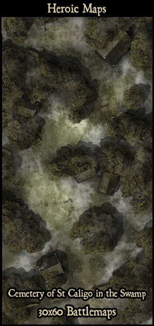 Heroic Maps - Day & Night: Cemetery of St Caligo in the Swamp Foundry ...